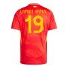 Maillot de Supporter Espagne Lamine Yamal 19 Domicile Euro 2024 Pour Homme